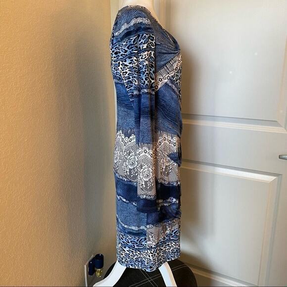 San Paulo Animal Print Ruched Mini Dress - Picture 3 of 8